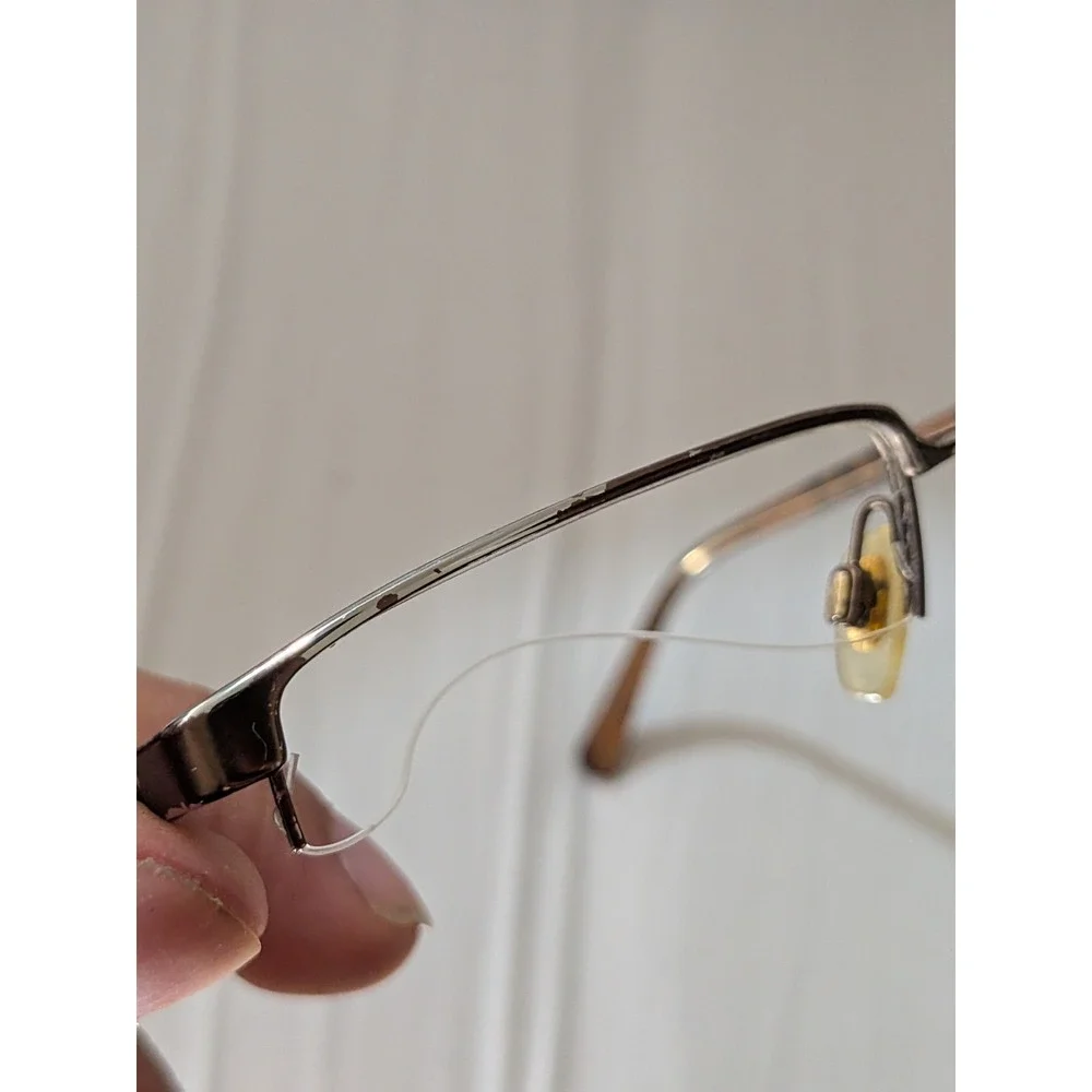 Burberry Eyeglasses B 1006 1012 Frames Only Half Rim Brown Women 52-18-140
